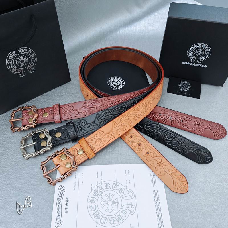 Chrome Hearts belt 35mmX90-125cm lb79
